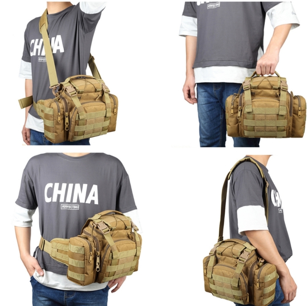 Waterproof Military Molle Bag Camping Fishing Multipurpose NWOT